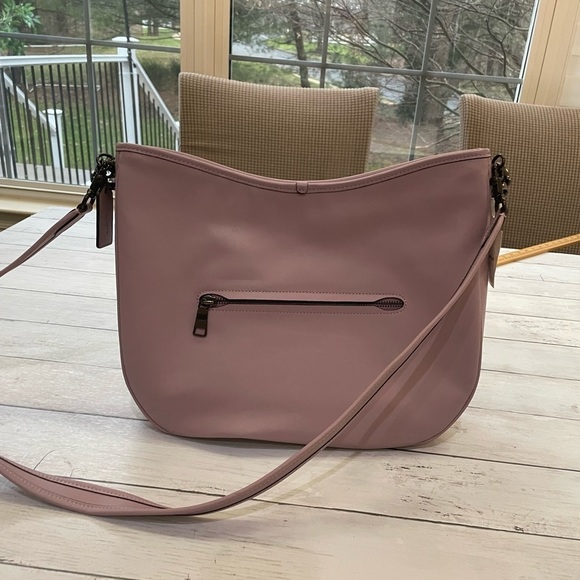 COACH Women's Soft Tabby Leather Hobo Shoulder Bag crossbody purple minimalist - Picture 15 of 15